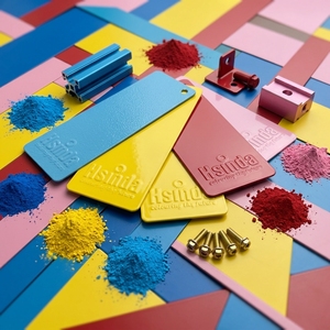 Peinture électrostatique en poudre pour surfaces métalliques, revêtement en aluminium - Product Image 2