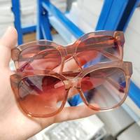 Lunettes de soleil pour femmes en acétate polarisé avec protection UV de qualité supérieure, tendance, durables, élégantes, légères, monture intégrale, verre à motif uni
