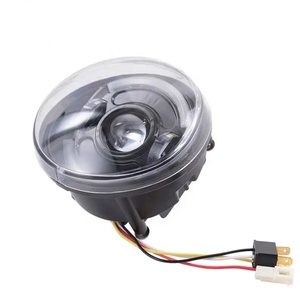 ไฟหน้า LED สีดำความสว่างสูงพิเศษ พร้อมไฟ DRL สีขาว สำหรับ <span class=keywords><strong>Vespa</strong></span> LX VXL - Product Image 3