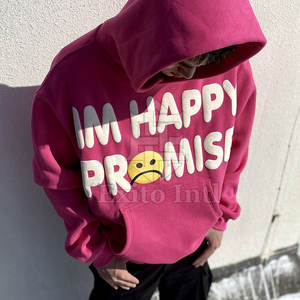 เสื้อผ้าลำลองไซส์ใหญ่พิเศษสำหรับผู้ชาย, ใหม่ไซส์ใหญ่พิเศษพิมพ์ลายพัฟมีฮู้ดย้อมสีธรรมดา - Product Image 4