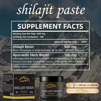 Résine de Shilajit Naturelle Premium Chine-Herb, Liquide Oral, Qualité Alimentaire, 1g par Portion, Gestion de l'Énergie, Résine de Shilajit Foncée