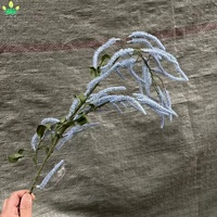Künstliche Plastik-Hängeblume mit langem Stiel, Amaranthus-Zweig für Hochzeits-, Weihnachts-, Vasen-, Tisch- und Bürodekoration