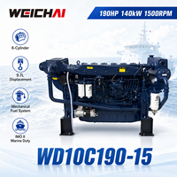 Moteur diesel marin SCDC Weichai WD10C190-15 190HP 140kW IMO II pour fabricant de bateaux de pêche