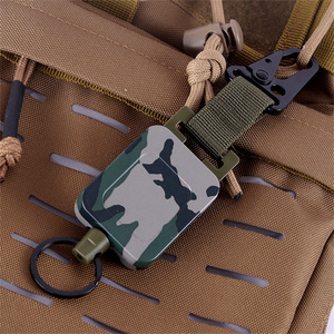 Cross-border woven camouflage easy-open <b>buckle</b> outdoor fishing camping strap back <b>clip</b> nylon rope rectangular easy-open <b>buckle</b> - Product Image 4