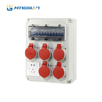 Boîte de distribution portable de haute qualité, industrielle, mobile, étanche, avec prise combinée, fabriquée en plastique ABS résistant