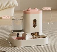 Distributeur automatique intelligent de nourriture et d'eau pour animaux de compagnie PetFit, grand volume, détachable, pour chien et chat, double distributeur automatique pour animaux de compagnie