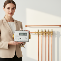 Compteur de chaleur intelligent d'énergie à ultrasons certifié CE avec M-BUS/ RS-485/sortie d'impulsion/LoRa/LoRaWAN
