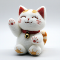 Mini chat porte-bonheur de décoration personnalisée Articles d'ameublement Jouet en peluche Kawaii Anime personnalisé