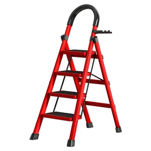 บันไดเหล็กพับได้แบบยืดหดได้อเนกประสงค์ แข็งแรง รับน้ำหนักได้ 150 กก. สไตล์จีนใหม่ น้ำหนัก 6 กก. สำหรับใช้ในบ้าน - Product Image 6