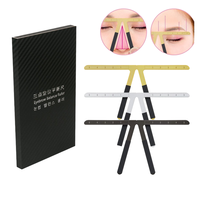 Accesorios permanentes Maquillaje de posicionamiento de tres puntos Regla de equilibrio de cejas permanente Stencil Shaper Regla de equilibrio