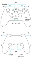Manette sans fil Bluetooth Double Hall avec vibration Turbo et éclairage RGB pour PC, Android et mobile