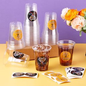 50 juegos a granel de vasos de plástico desechables de 12 oz con pegatinas decorativas del Mes DE <span class=keywords><strong>LA</strong></span> Herencia Hispana para fiestas españolas de América <span class=keywords><strong>Latina</strong></span> - Product Image 5