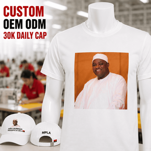 <span class=keywords><strong>Camiseta</strong></span> electoral personalizada blanca de Angola MPLA con foto de João Lourenço para campaña política, impresión de foto, proveedor OEM. - Product Image 1