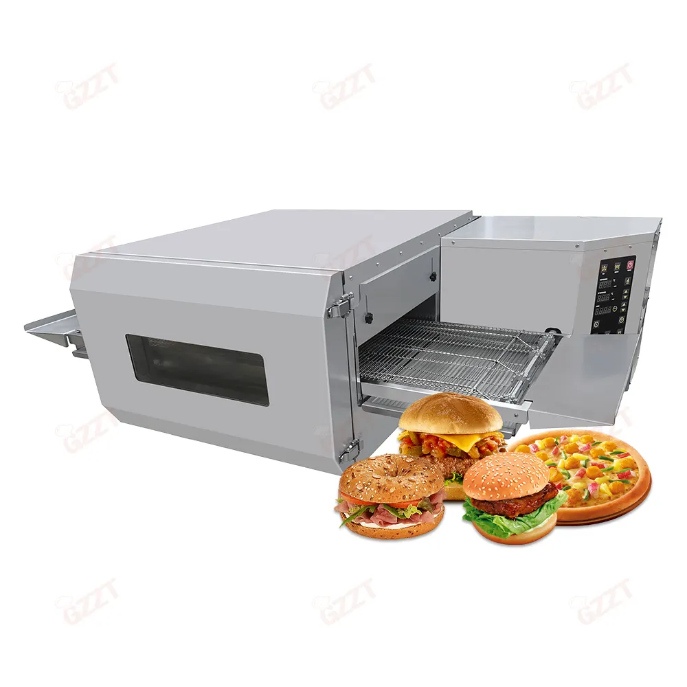 Transportador comercial de Aire Caliente horno de pizza industrial horno de pizza transportador italiano de acero inoxidable/máquina para hornear pizza italiana