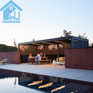 Gazebo à persiennes étanche en aluminium pour l'extérieur Système de persiennes Bioclimatique Pergola de toit pergola en aluminium - Product Image 5