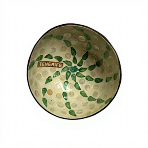 Tazón Decorativo Artesanal Minimalista Ecológico con Incrustaciones de Cáscara de Coco Natural, Recubierto con Aceite de Coco, Apto para Alimentos, Venta al Por Mayor - Product Image 1