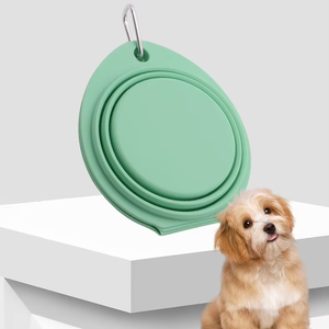 Bol pliable en silicone pour animaux de compagnie, anti-déversement, pour l'extérieur, vente en gros - Product Image 5