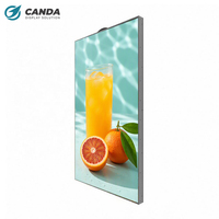 Écran publicitaire LCD haute luminosité pour vitrine commerciale, 55, 65, 75, 86 pouces, pour centre commercial, devanture de magasin