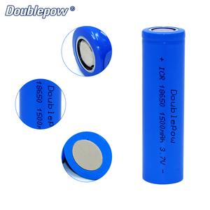 Doublepow <span class=keywords><strong>18650</strong></span> 버튼 상단 배터리 3.7V <span class=keywords><strong>1500mAh</strong></span> 리튬 이온 충전식 LED 손전등 헤드 램프 장난감 보트도 전동 공구 - Product Image 5