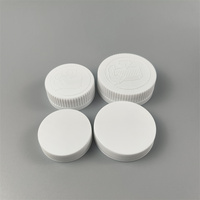 Capuchon de bouteille en plastique OEM 38 mm 45 mm à vis de sécurité CRC, capuchon cosmétique nervuré blanc à l'épreuve des enfants pour flacon de médicament