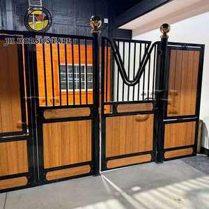 Pürüzsüz yüzey ile kolay temiz dayanıklı toptan at istikrarlı paslanmaz çelik menteşeli at durak ön panelli kapı - Product Image 6