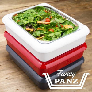Plateau de conservation en plastique 2-en-1 avec film, idéal pour pique-nique et cuisson - Product Image 1