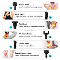 Application corporelle professionnelle Percussion Vibration Muscle Pistolet de massage des tissus profonds 6 têtes incluses