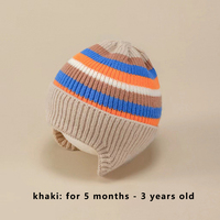 Bonnet tricoté style européen et américain pour enfants de 1 à 5 ans – Chapeau d'hiver décontracté et chaud pour garçons et filles – Accessoire de mode pour bébés – Vente en gros