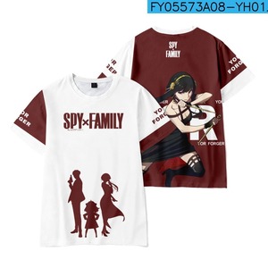 4 Designs New Arrival <span class=keywords><strong>SPY</strong></span> <span class=keywords><strong>Family</strong></span> Girls T-shirts Summer Cloth Digital Printing Anime Short Sleeve for Adults - Product Image 6