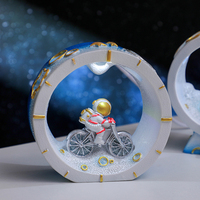 Lampe de nuit LED Astronaute pour vélo, anneau lumineux, décoration de bureau, cadeau personnalisé