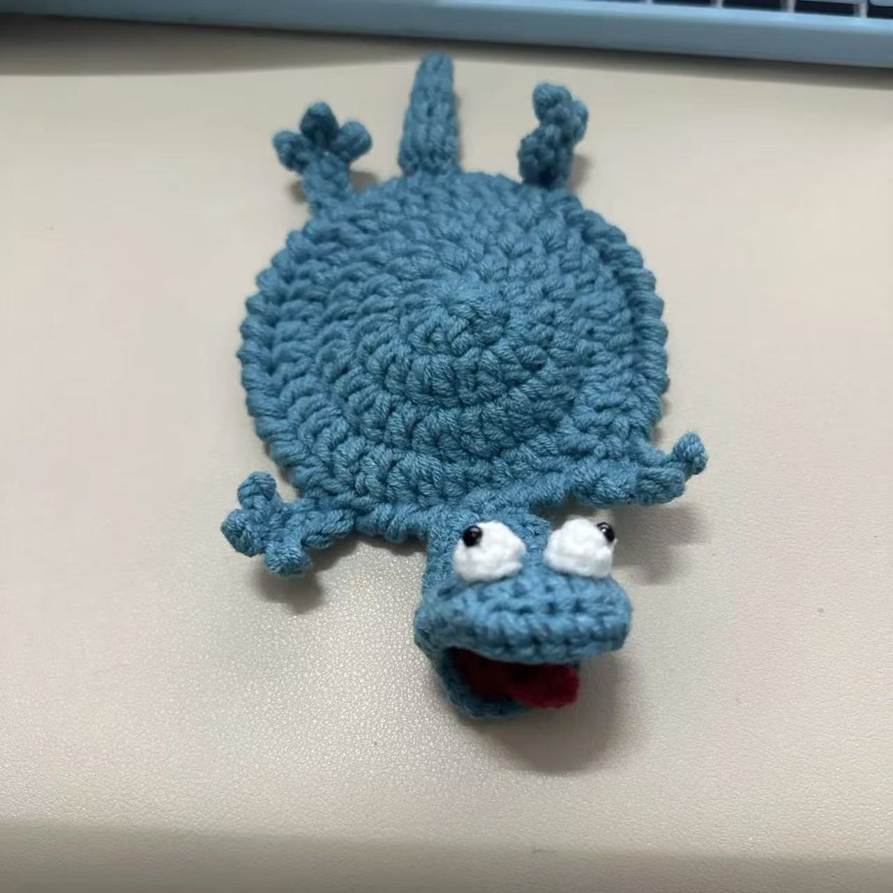 Dessous de verre lézard bleu