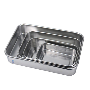 Bandeja para Instrumentos Quirúrgicos de Acero Inoxidable de Alta Calidad KSMED 304 201, Esterilización Manual, Certificación CE Clase II, con Orificio para Tapa - Product Image 4