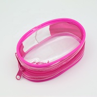 Portable PVC poupée Figurine sac d'affichage fermeture à glissière résistant à l'eau étui de rangement Transparent pour chargeur de téléphone portable Durable