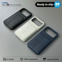 Étui en cuir végétalien écologique en PU multifonctionnel avec fentes pour cartes grande capacité et support sécurisé pour iPhone 17 Pro Max
