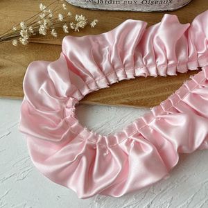 Cinta de Satén Plisada de Color Sólido Romántico de 5 cm, Personalizable, para Adorno de Vestidos de Noche y Dobladillos de Faldas, 1 Metro/unidad - Product Image 3
