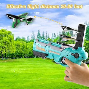 2025 para la venta caliente al aire libre avión lanzador burbuja catapulta avión juguete para niños juego de disparos juguete deportivo - Product Image 2