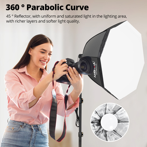 Ambitufl AL-50 30W LED vide ánh sáng với chân đế và softbox ảnh <span class=keywords><strong>Studio</strong></span> Kit cho tiktok ảnh Live Streaming vloggingkit - Product Image 6