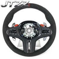 Volant en Suède et Fibre de Carbone Amélioré avec Palettes de Changement de Vitesses M1/M2 pour BMW G30, G20, G22, G05, G06, G08, G14, G15, G82, G80 - Modification Automobile