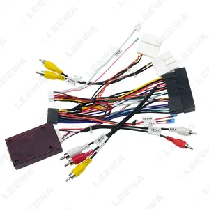 Car 16Pin Stereo Wiring Harness CANbus Support For Hyundai Elantra/SantaFe/IX45/K3/Sportage/Sorento With OEM SPDIF Amplifier