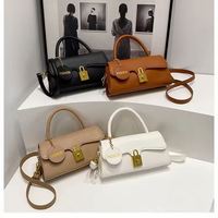 Sac à main tendance printemps pour femme, polyvalent, en PU, petit modèle, bandoulière simple, color block, fermeture éclair