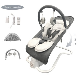 Lit à bascule électrique pour bébé, balançoire apaisante, gadget apaisant pour bébé, berceau électrique multifonction - Product Image 3