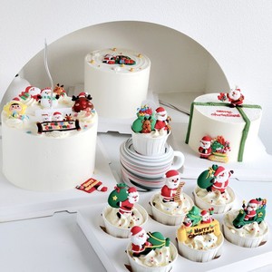 ของตกแต่งเค้กคริสต์มาสรูปน้ำผึ้งและของหวาน ทำจากยางนิ่ม สำหรับตกแต่งเค้กในงานปาร์ตี้วันหยุด - Product Image 3