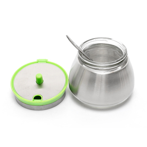 Best price Mumu 300ml stainless steel sealed seasoning jar Small kitchen spice jar with spoon