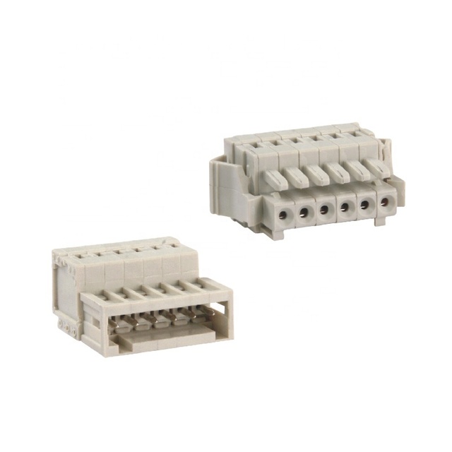 Quick Mini 3.5mm Pitch 2-24 Pin Female or Male Pluggable Wire Connector 8EDGK-3.5-06P 734-110 Terminal Block