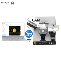 MAGIC-E7 Machine de gravure et de découpe de bijoux tout-en-un, CNC plat et rotatif, plaque nominative, anneaux, bracelets, fraisage 3D, gravure