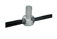 MINI EOV 100ct/50ct DC12V SK6812-RGBW IC Guirlande lumineuse à pixels adressables 12mm 3 broches 20AWG Câble noir 10cm IP67