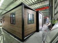 Maison conteneur modulaire légère, extensible et à assemblage rapide, entièrement aménagée pour bureau, hôtel et villa en zone isolée