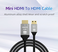 Câble SIPU en gros personnalisé 4K HDTV vers Mini HDTV, câble Mini HDTV plaqué or de haute qualité 4K UHD pour PC