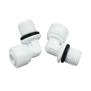 Coude RO raccord de tuyau d'eau coude mâle avec filetage de bague d'étanchéité O 1/8 système de connecteur rapide purifie l'eau - Product Image 4