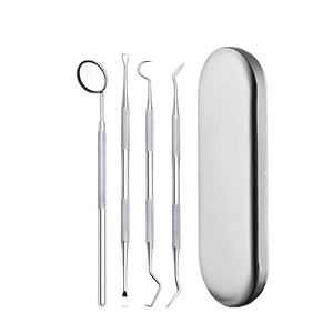 VENTE CHAUDE <span class=keywords><strong>Kit</strong></span> d'outils Instruments Dentiste Tartre Grattoir Détartreur Calculus Plaque Remover Dents Nettoyage Oral Care Tool - Product Image 1